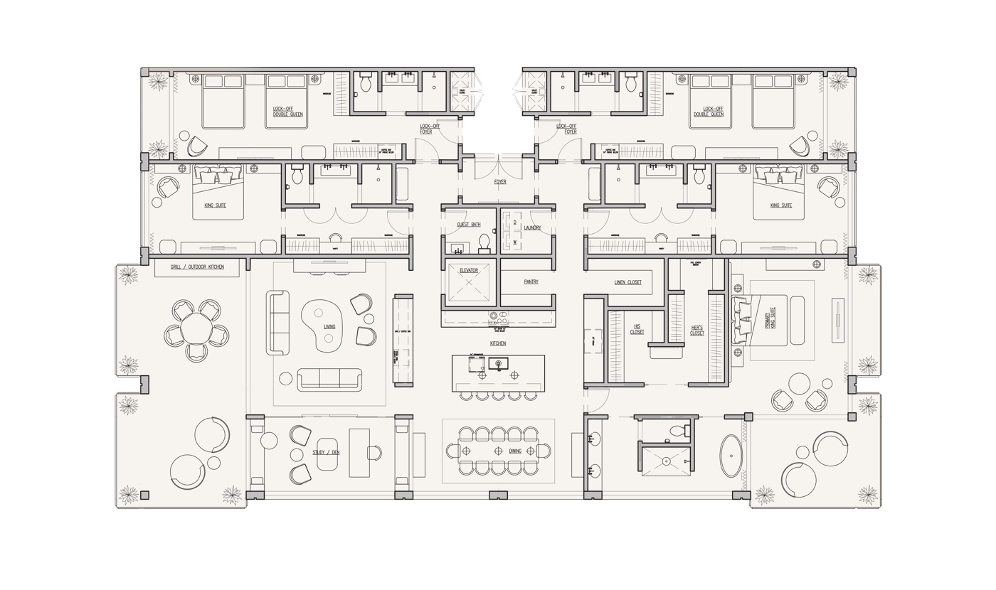 Penthouse Rooftop Plan
