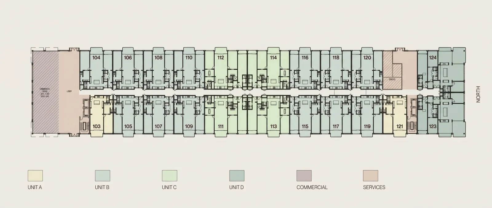 Building 2 Floorplate — Ground Level, 1st Floor
