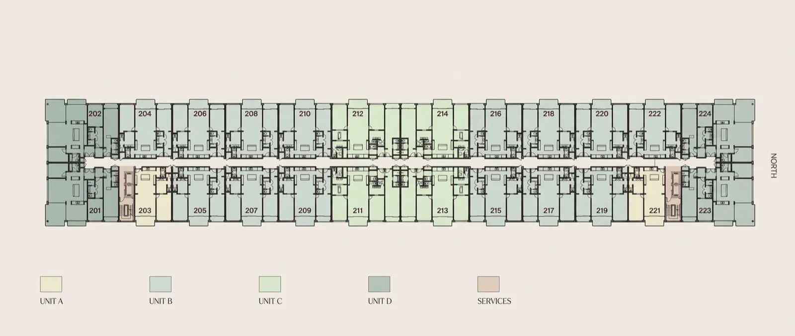 Building 2 Floorplate — Main Levels, 2nd–5th Floor